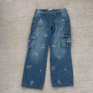 Abercrombie Kids Denim Jeans Low Rise Baggy size 17/18 regular